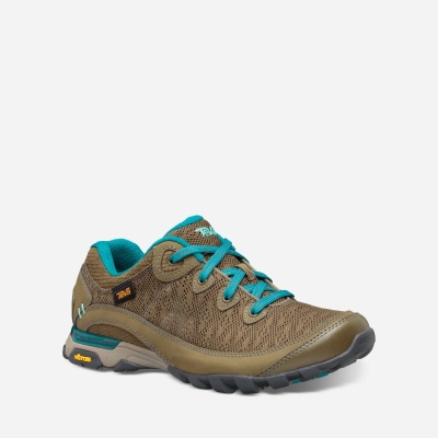 Teva Sugarpine II Air Mesh - Women's Teva Hiking Boots - Dark Olive | India (QVYT92745)